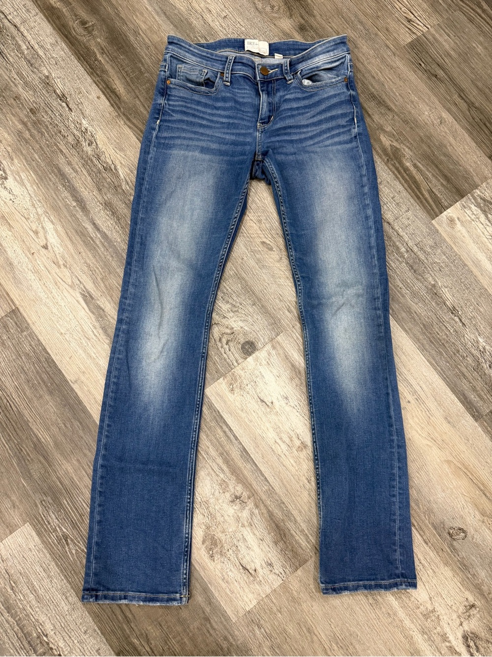 BKE women’s Blue Slim Straight Jeans